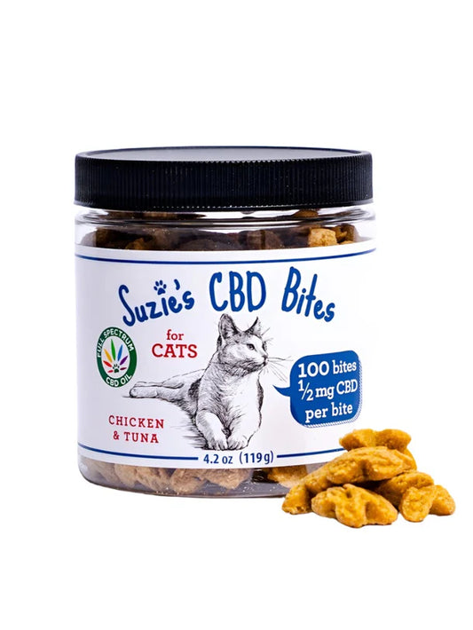 Suzie's CBD Bites for Cats Chicken & Tuna, 4.2 oz