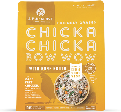 A Pup Above Chicka Chicka Bow Wow Gently Cooked Frozen Dog Food