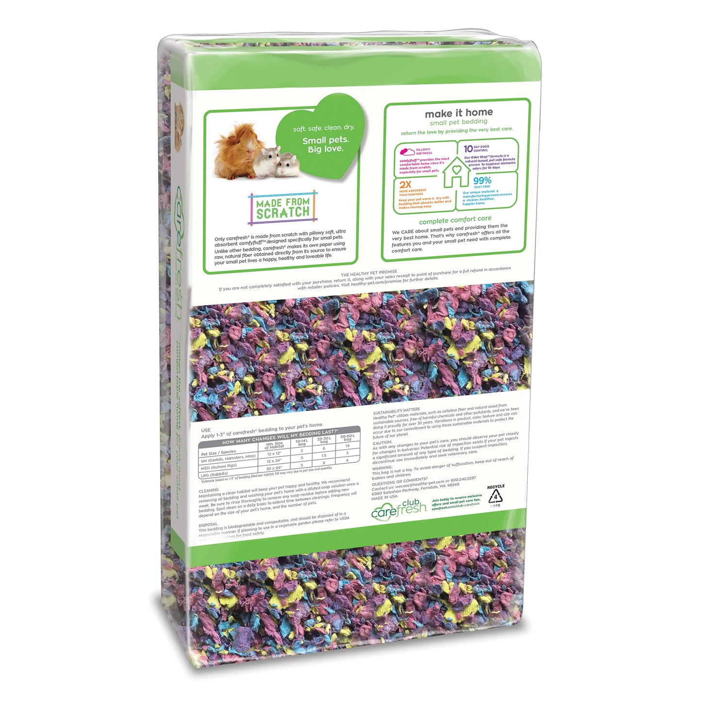 Carefresh® Small Pet Paper Bedding Confetti