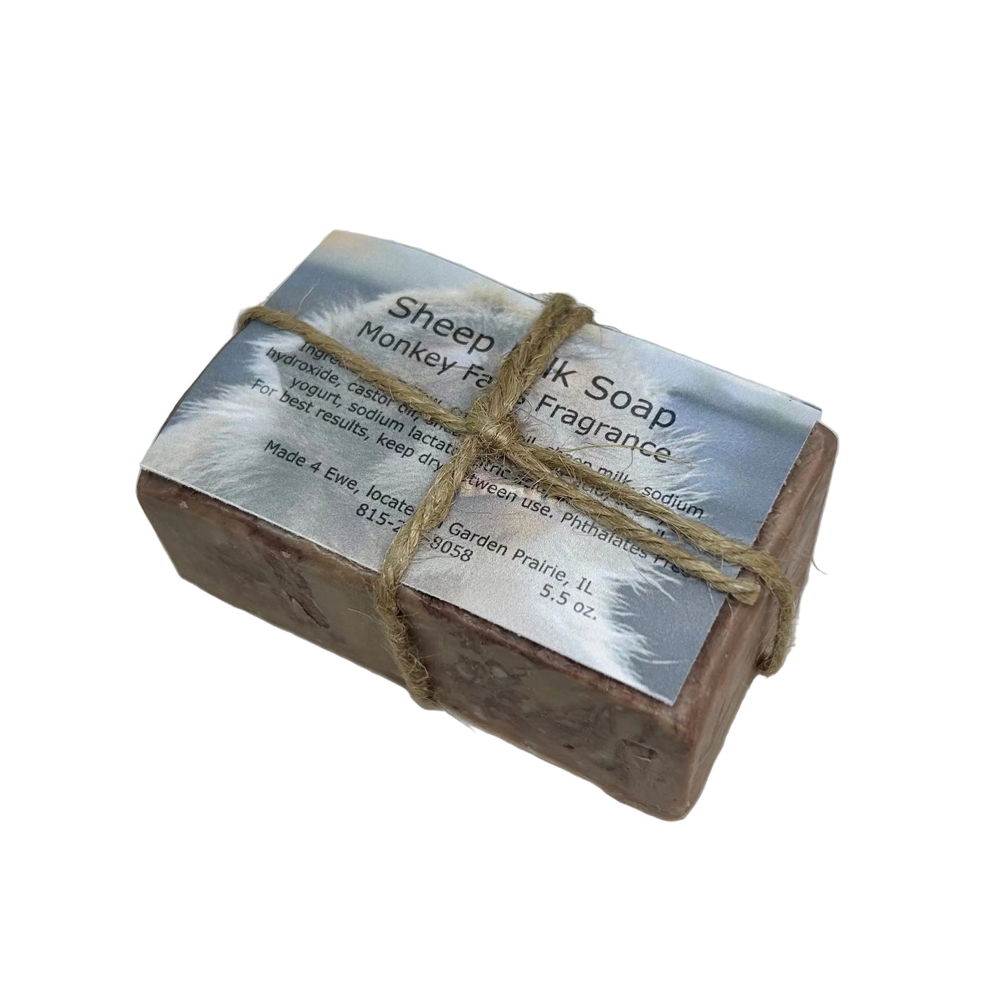 Made 4 Ewe Sheep Milk Soap, Monkey Farts 5.5 oz