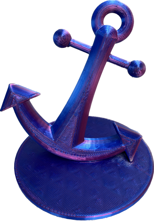 Anchor Aquarium Ornament, 3D Printed