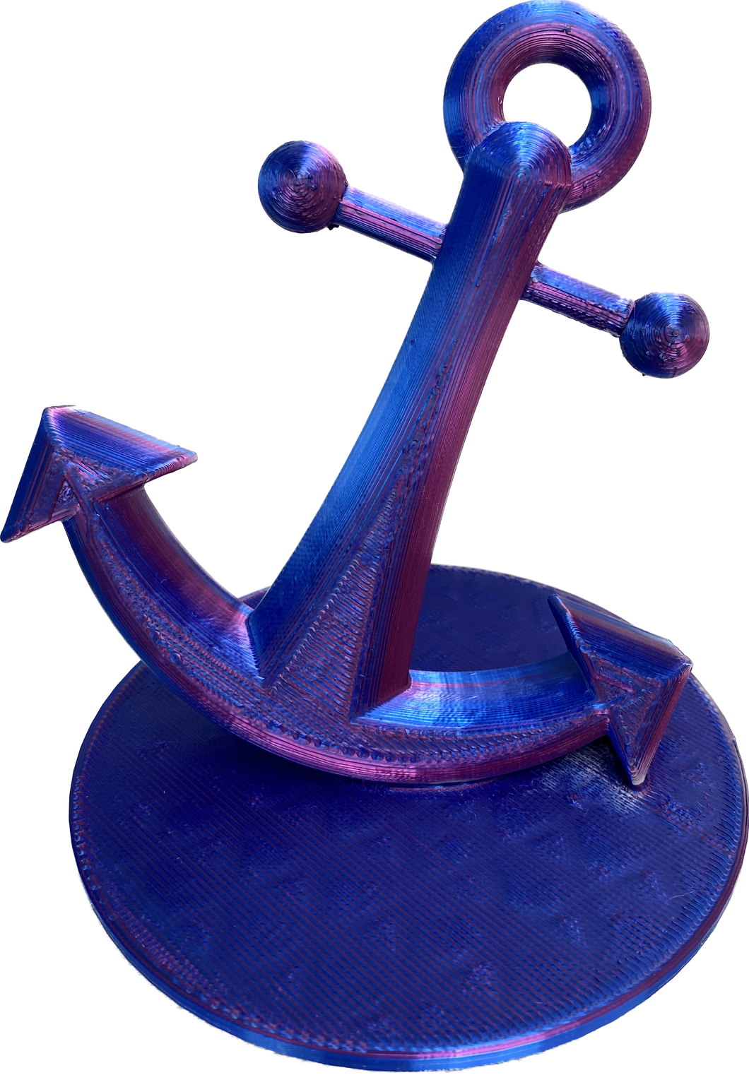 Anchor Aquarium Ornament, 3D Printed