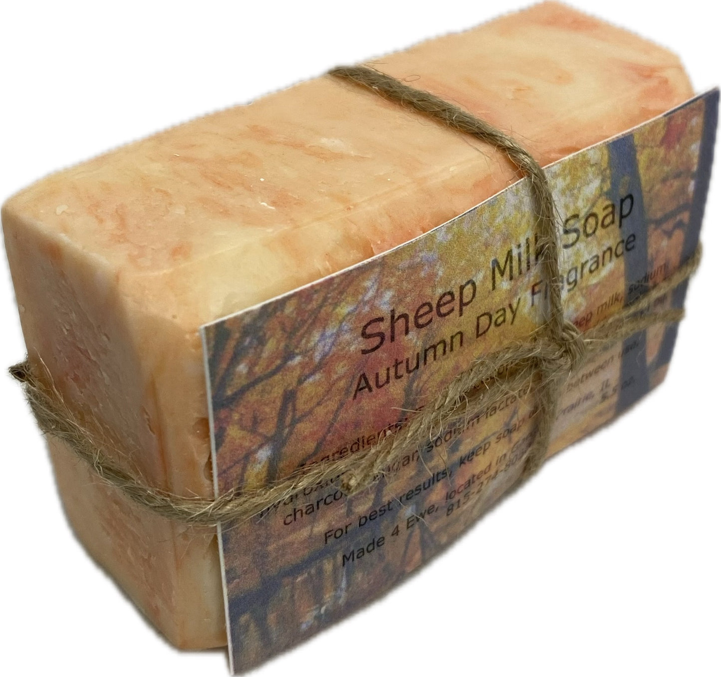 Made 4 Ewe Sheep Milk Soap, Autumn Day 5.5 oz