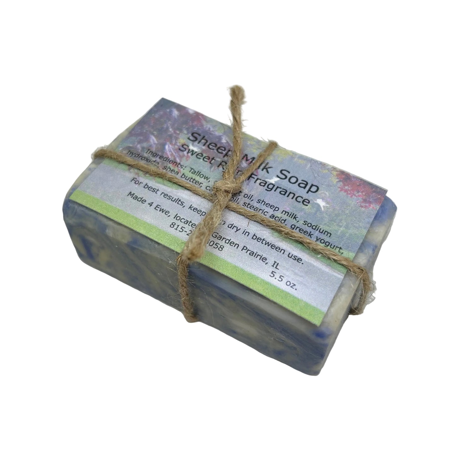 Made 4 Ewe Sheep Milk Soap, Sweet Rain 5.5 oz
