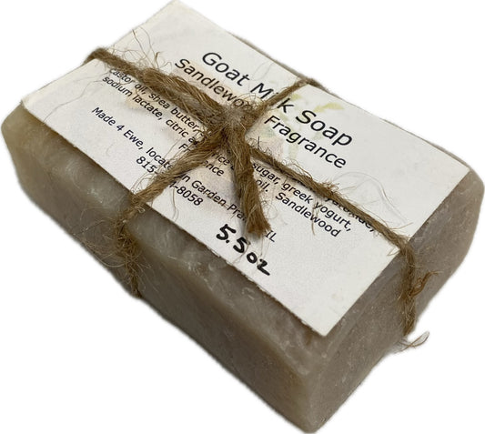 Made 4 Ewe Goat Milk Soap, Sandlewood 5.5 oz