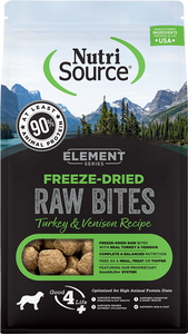 NutriSource Freeze-Dried Raw Bites Turkey & Venison