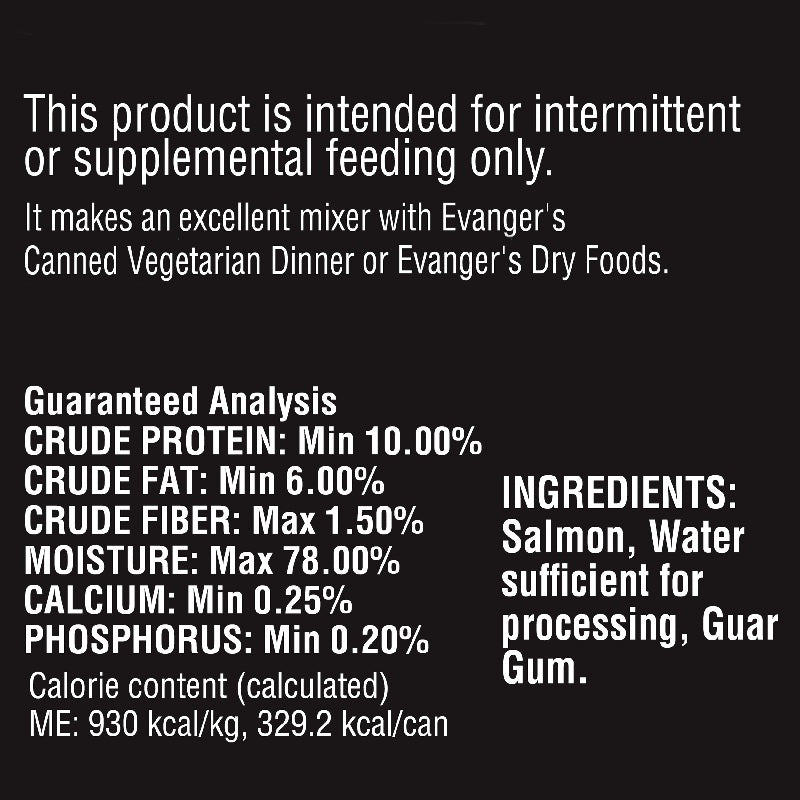 Evanger's Complements Salmon Canned Dog & Cat Food 6 oz.