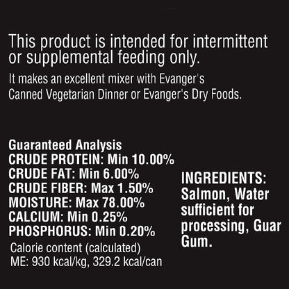 Evanger's Complements Salmon Canned Dog & Cat Food 6 oz.