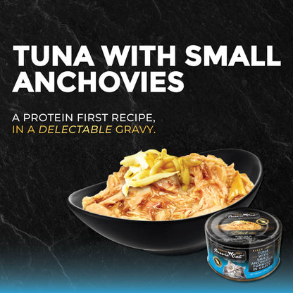 Fussie Cat Black Label Tuna with Small Anchovies Formula in Gravy Wet Cat Food, 2.82oz