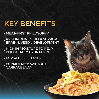 Fussie Cat Black Label Tuna with Small Anchovies Formula in Gravy Wet Cat Food, 2.82oz