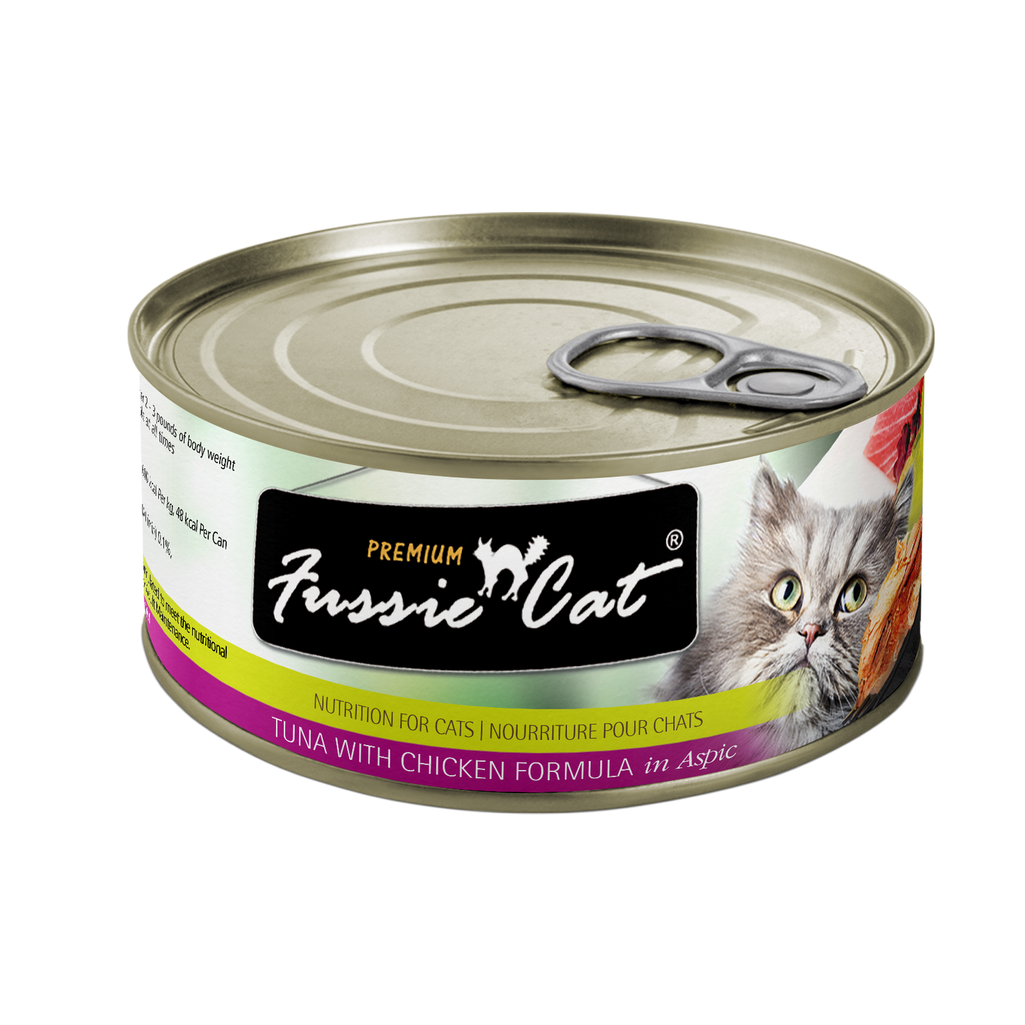 Fussie Cat Premium Tuna with Chicken Formula in Aspic Grain-Free Canned Cat Food