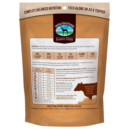 American Natural Premium Freeze-Dried Raw Beef Recipe with Carrots & Cauliflower