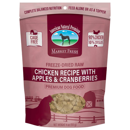 American Natural Premium Freeze-Dried Raw Chicken Recipe with Apples & Cranberries