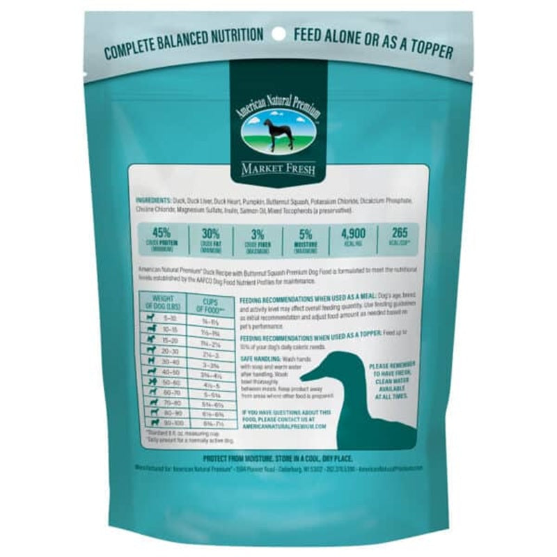 American Natural Premium Freeze-Dried Duck Recipe with Butternut Squash