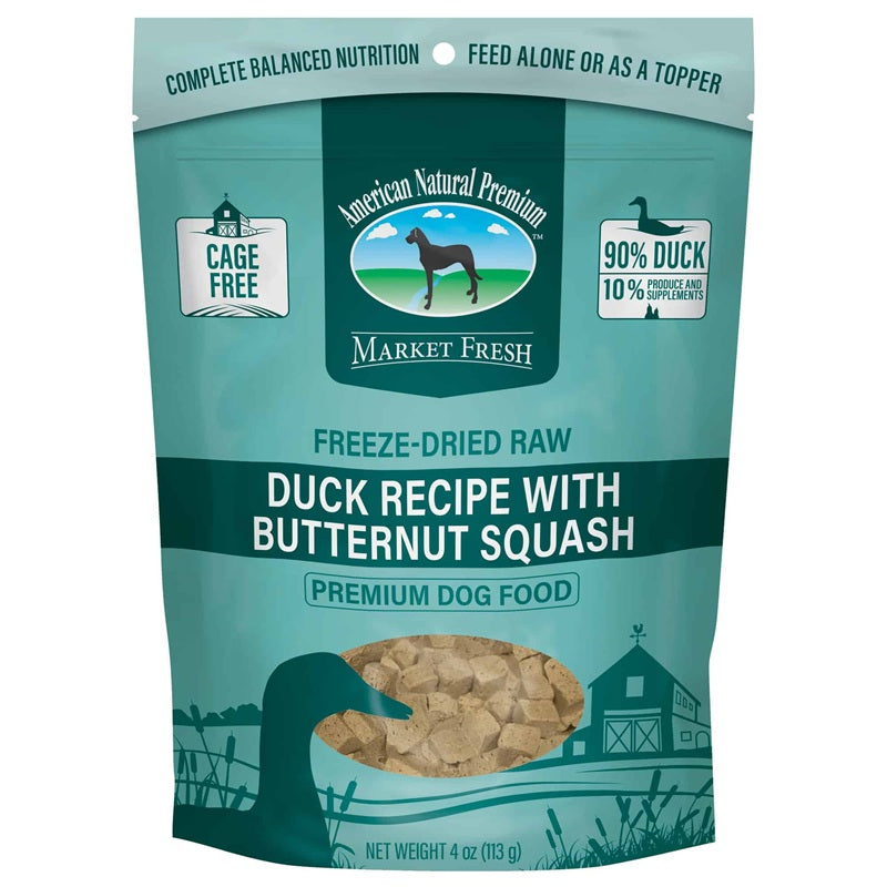 American Natural Premium Freeze-Dried Duck Recipe with Butternut Squash