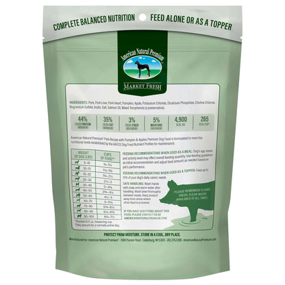 American Natural Premium Freeze-Dried Raw Pork Recipe with Pumpkin & Apples