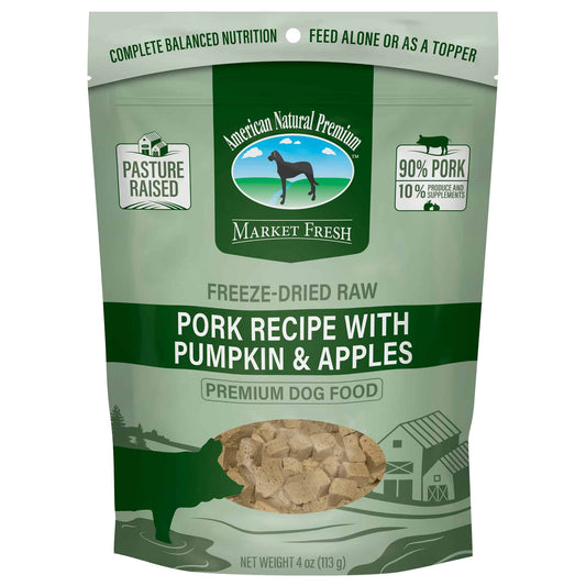 American Natural Premium Freeze-Dried Raw Pork Recipe with Pumpkin & Apples