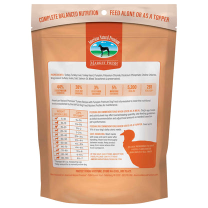 American Natural Premium Freeze-Dried Raw Turkey Recipe with Pumpkin