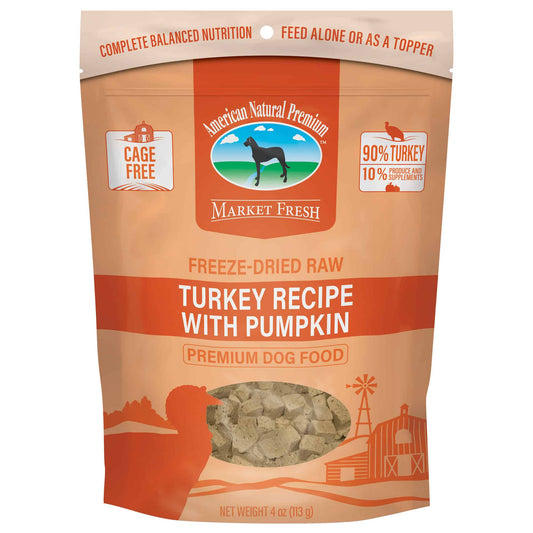 American Natural Premium Freeze-Dried Raw Turkey Recipe with Pumpkin
