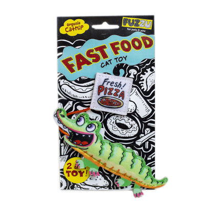 Fuzzu Gator & Pizza Cat Toy