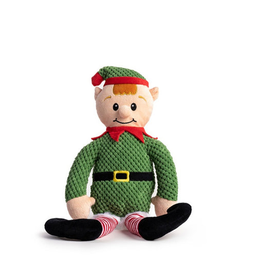 fabdog Floppies Holiday Elf Plush Dog Toy