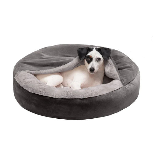 FurHaven Hooded Donut Dog Bed Small