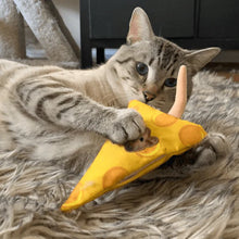 Load image into Gallery viewer, Meowijuana Get Cheezy Refillable Cheese &amp; Mouse Cat Toy
