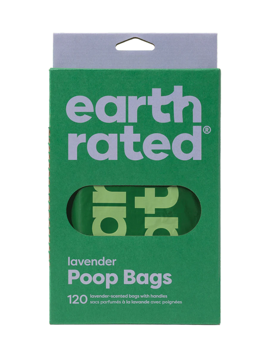 Earth Rated Dog Poop Bags with Handles Lavender 120 Count