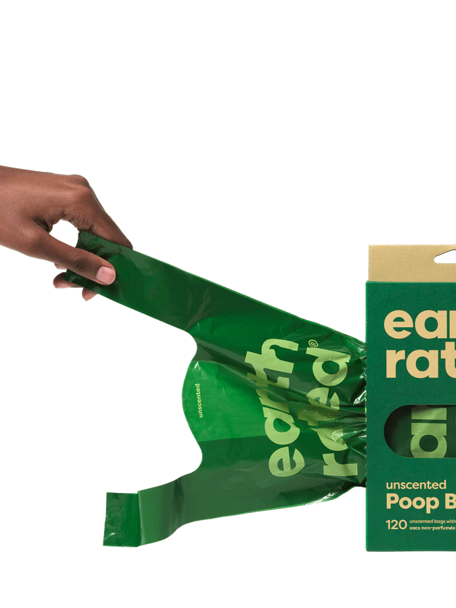 Earth Rated Dog Poop Bags with Handles Unscented 120 Count