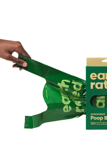 Earth Rated Dog Poop Bags with Handles Unscented 120 Count