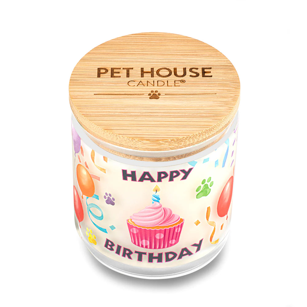 Pet House Happy Birthday Plant-Based Soy Wax Candle