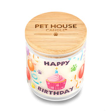 Load image into Gallery viewer, Pet House Happy Birthday Plant-Based Soy Wax Candle
