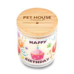 Pet House Happy Birthday Plant-Based Soy Wax Candle