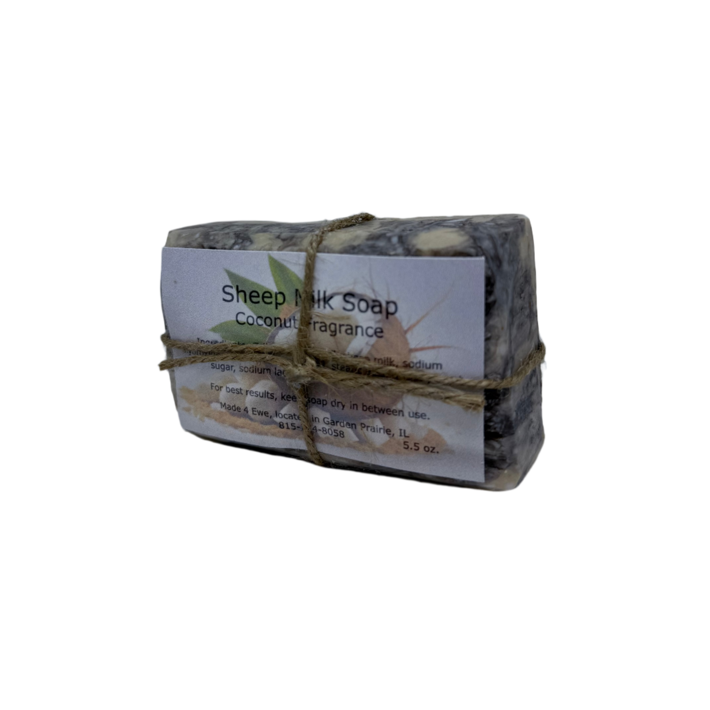 Made 4 Ewe Sheep Milk Soap, Coconut 5.5 oz