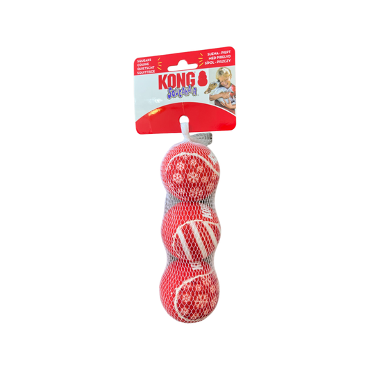 Kong Holiday SqueakAir Ball 3 Pack Medium