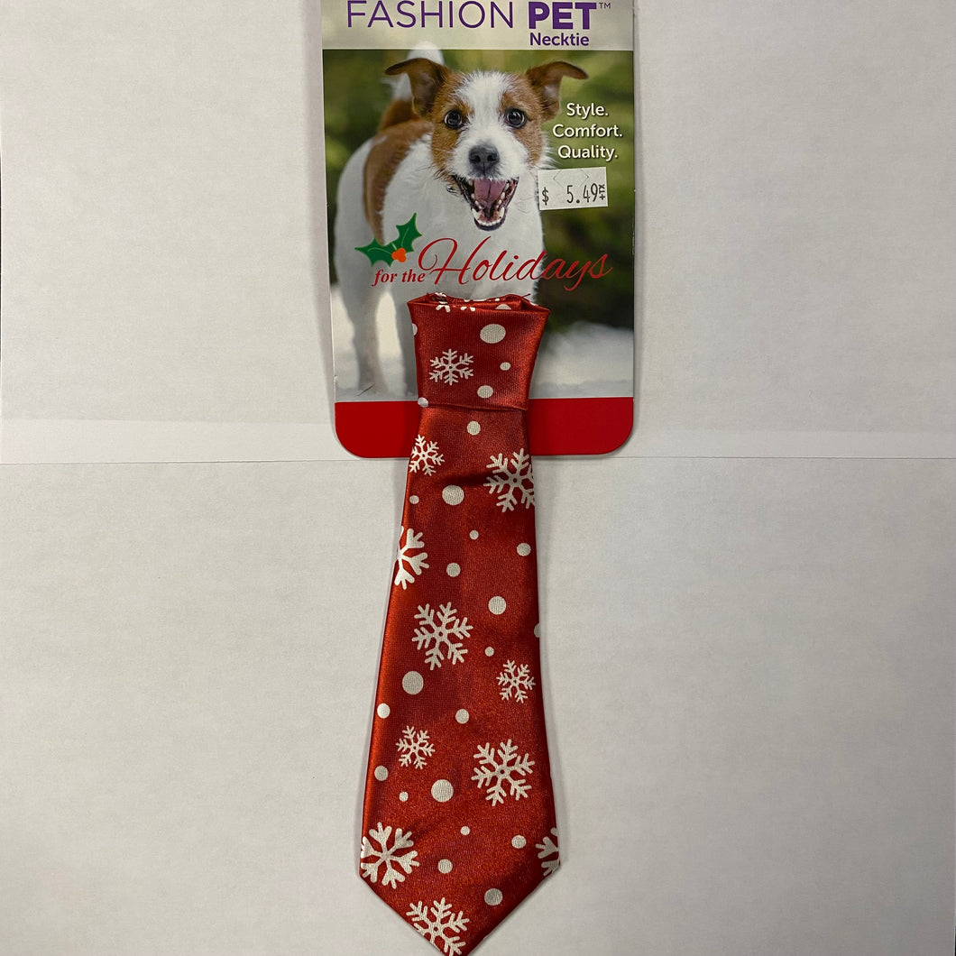 Fashion Pet Snowflake Neck Tie Medium/Large