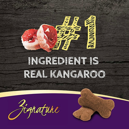 Zignature Kangaroo Formula Ziggy Bars Biscuits Dog Treats 12 oz