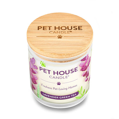 Pet House Lavender Green Tea Natural Plant-Based Wax Candle