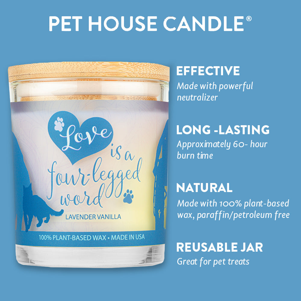 Pet House Lavender Vanilla Plant-Based Soy Wax Candle