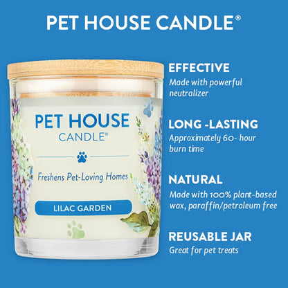 Pet House Lilac Garden Plant-Based Soy Wax Candle 9 oz