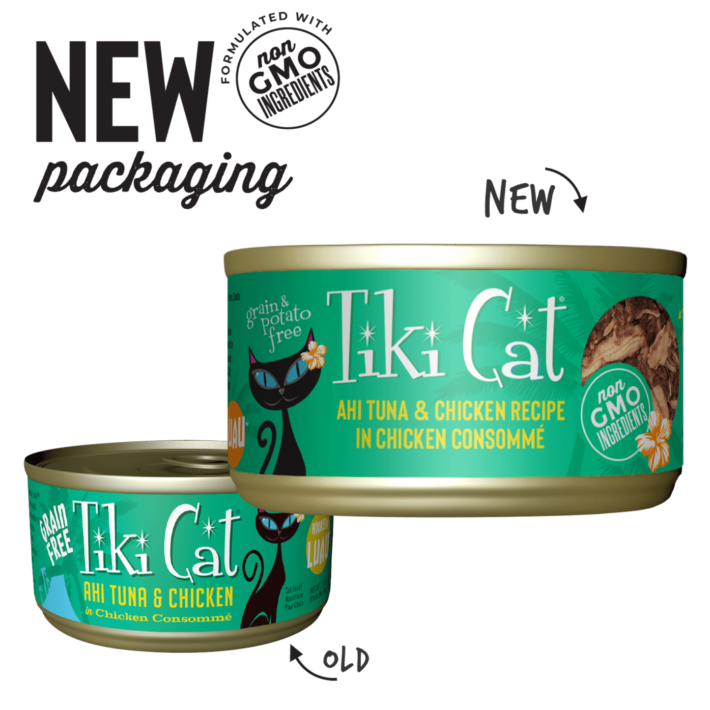 Tiki Cat Luau Ahi Tuna & Chicken in Chicken Consomme Grain-Free Canned Cat Food