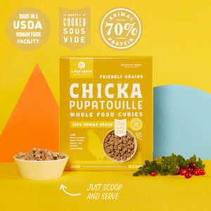 A Pup Above Chicka Pupatouille Whole Food Cubies Friendly Grains 2.5 oz