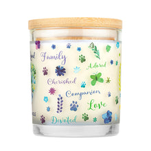 Load image into Gallery viewer, Pet House Candle Furever Loved Memorial Plant-Based Soy Wax Candle
