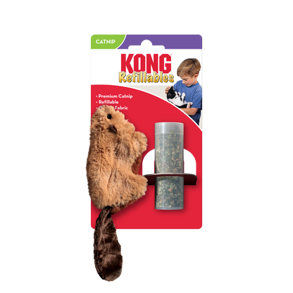 KONG Refillable Beaver Catnip Cat Toy