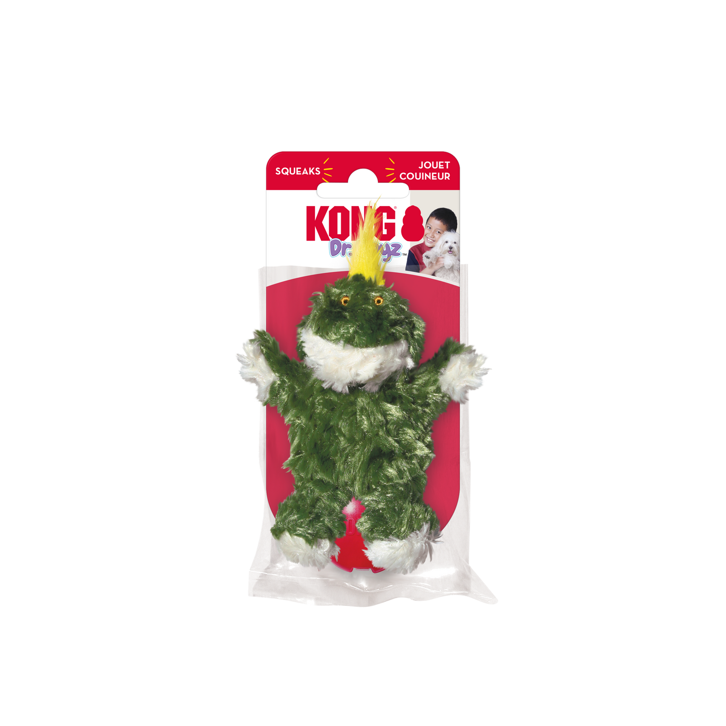 Kong Plush Frog Dog Toy