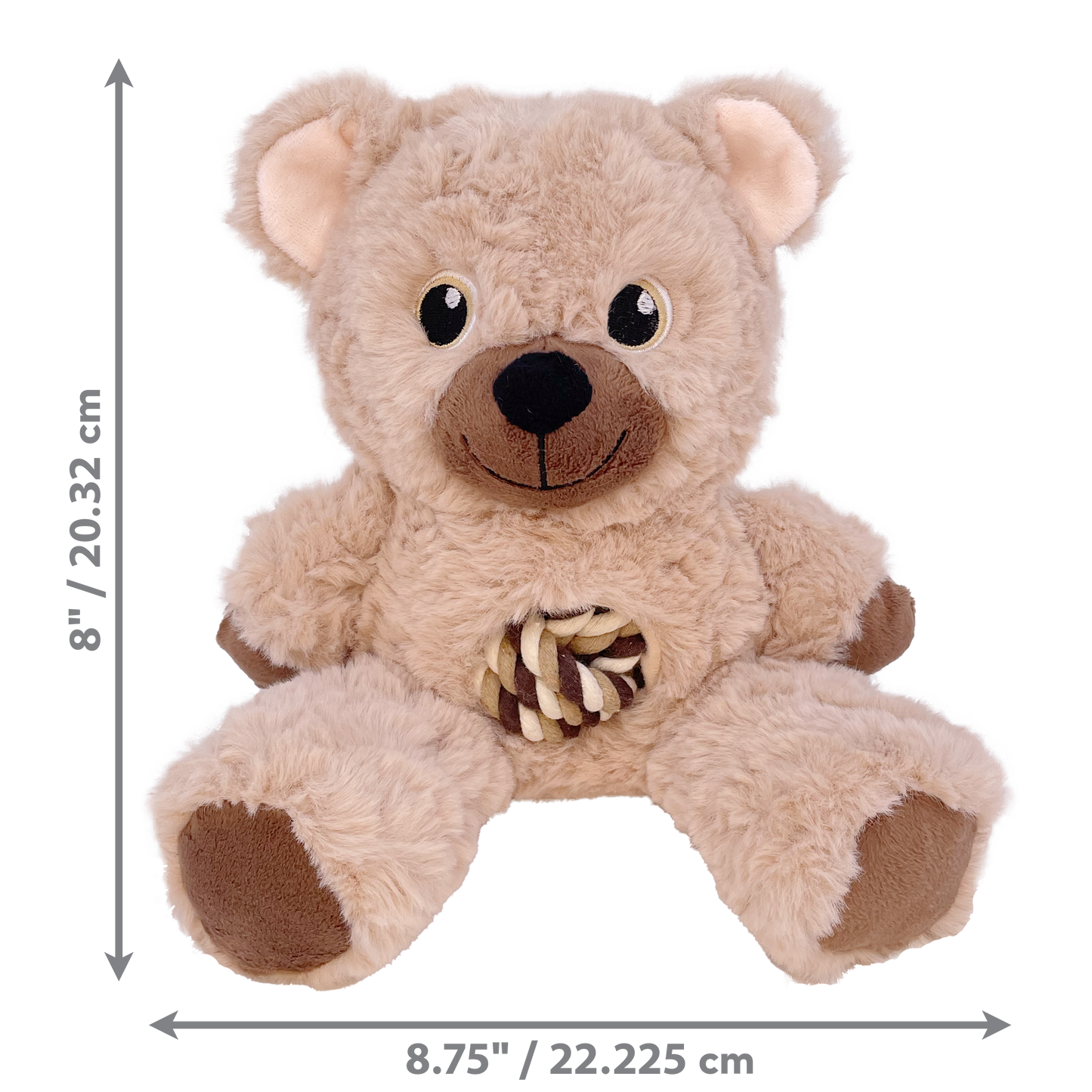 KONG Knots Teddy Dog Toy Assorted Medium