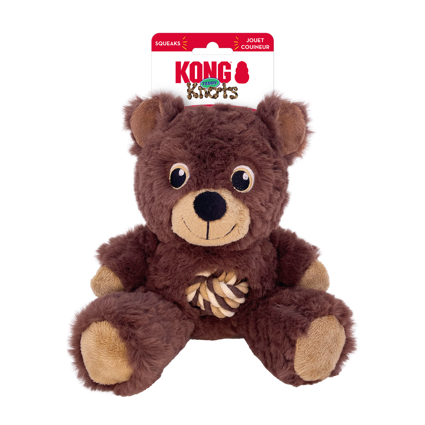 KONG Knots Teddy Dog Toy Assorted Medium