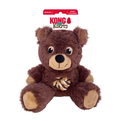 KONG Knots Teddy Dog Toy Assorted Medium