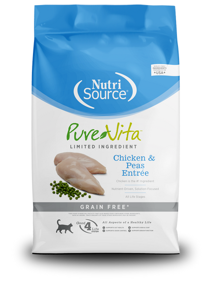 NutriSource Pure Vita Chicken & Peas Cat Food