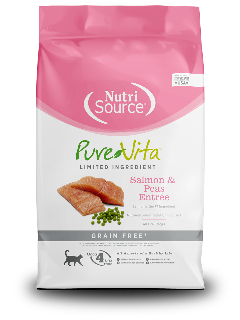 Pure Vita Grain Free Salmon & Peas Cat Food